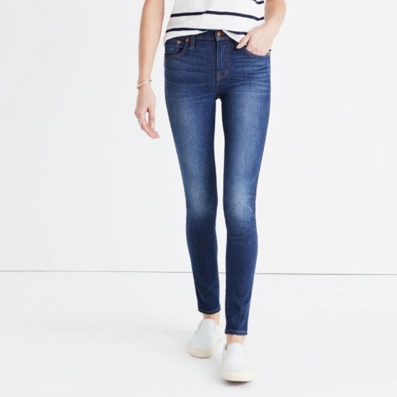 Madewell Denim - Madewell 9” High-Riser Skinny Jeans in Polly wash